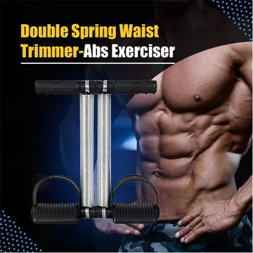 Pedal Foot Leg Exerciser Fitness Slimming Double Spring Tummy Trimmer Men & Women